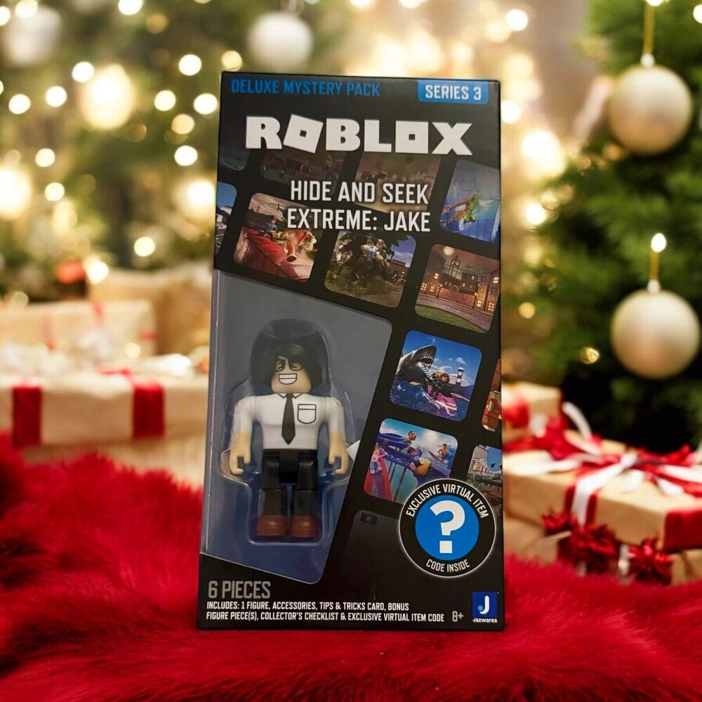 Roblox Hide & Seek Jake Deluxe Mystery Pack Series 3 With Virtual Item Code!!